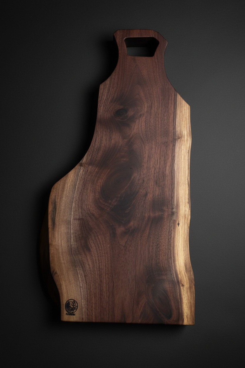 Dark Studio Live-Edge Board with Logo