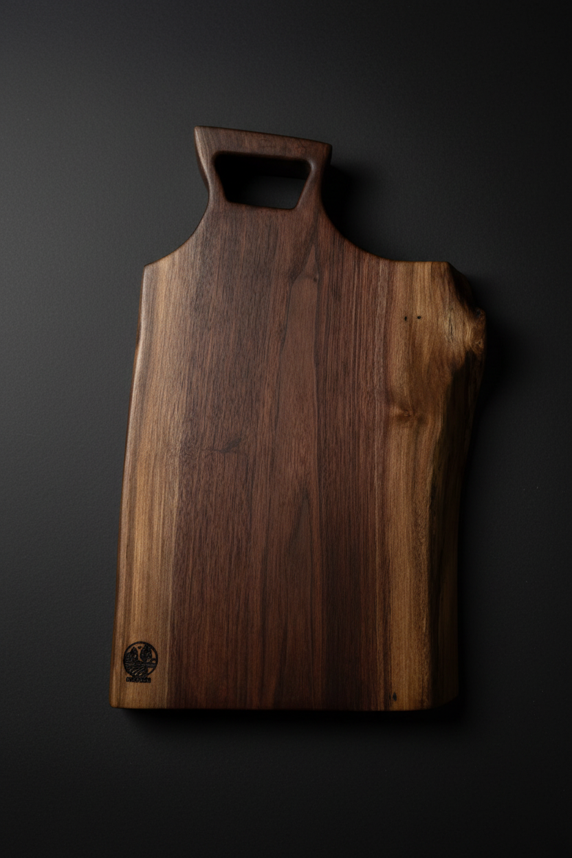 Dark Studio Walnut Board with Logo