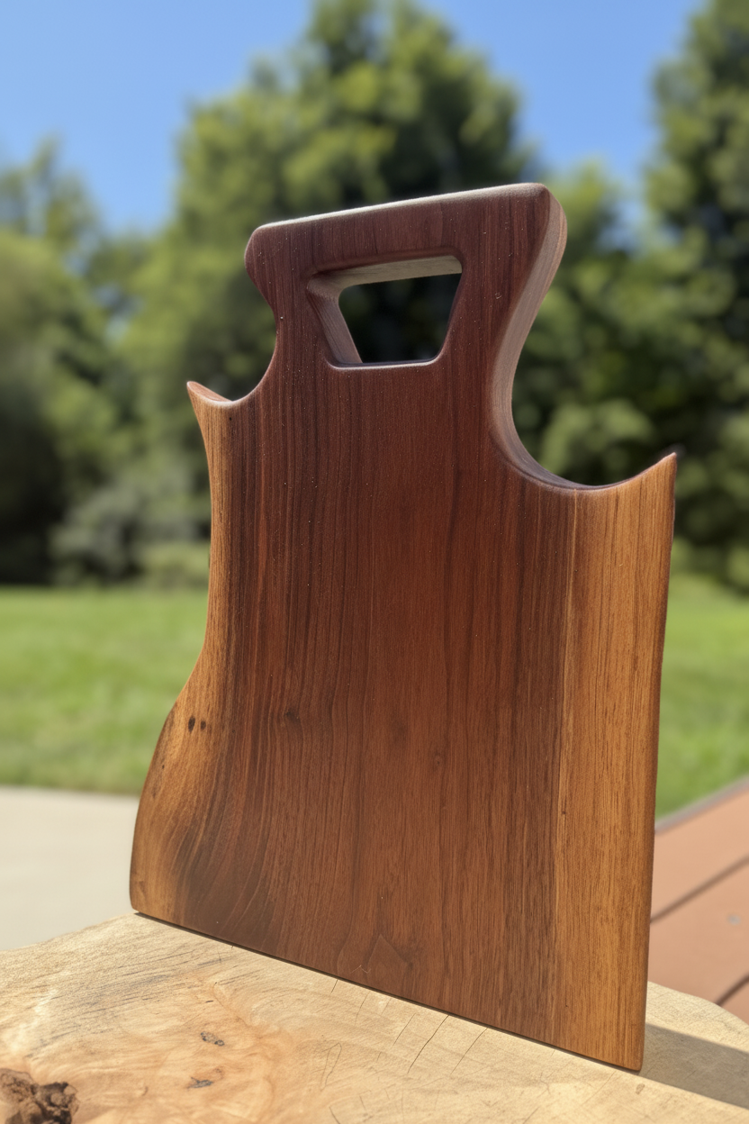 Vibrant Walnut Serving Board
